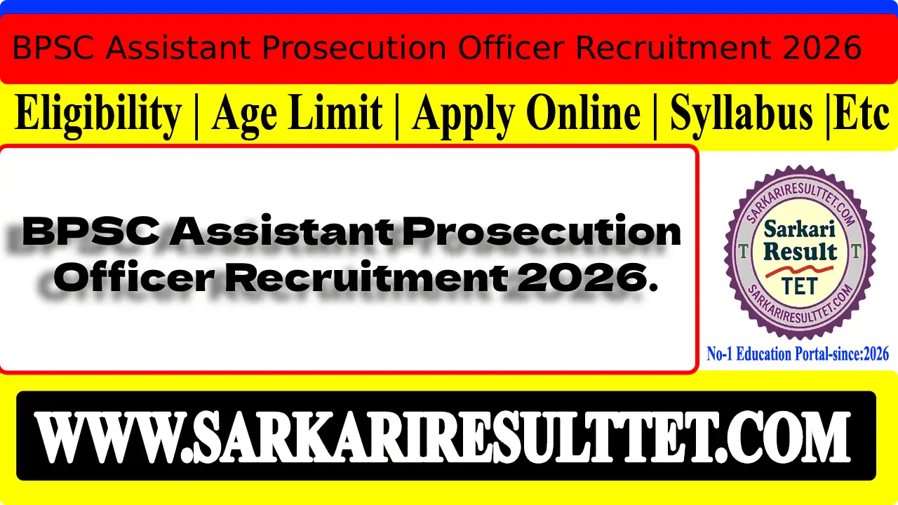 BPSC Assistant Prosecution Officer Recruitment 2026 Guide